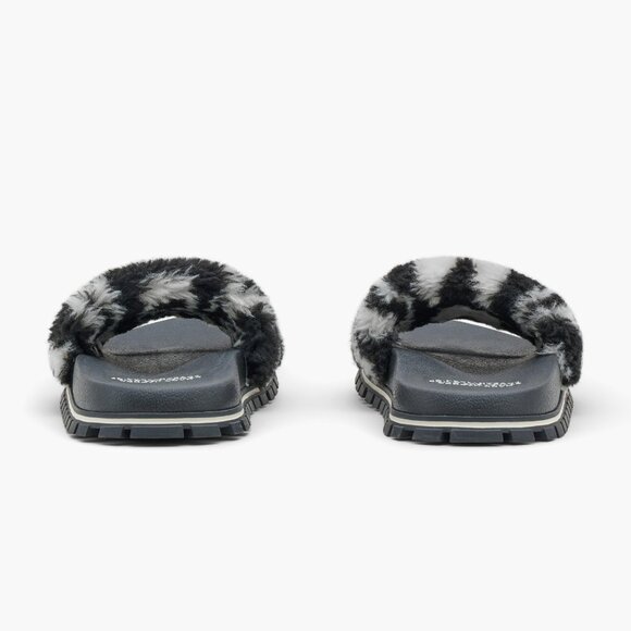 Marc Jacobs The Monogram Teddy Slide – Black/Ivory - Picture 4 of 11